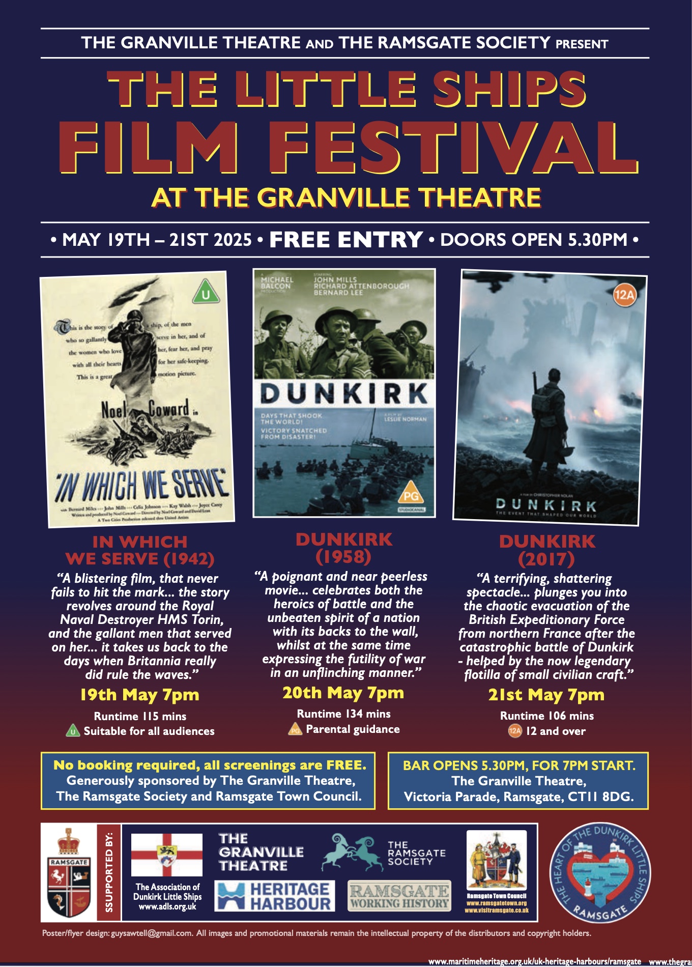 Announcing The Little Ships Film Festival at The Granville Theatre